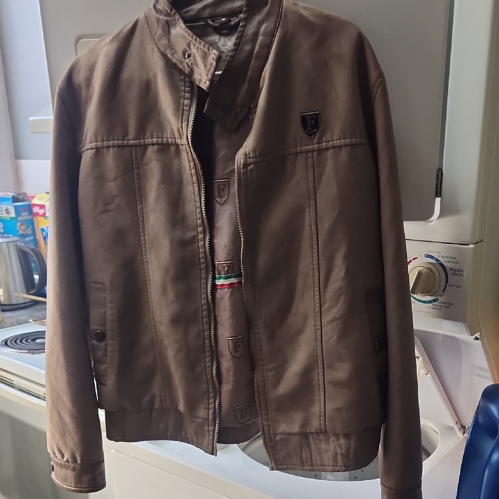 Ferrari Tan Bomber Jacket